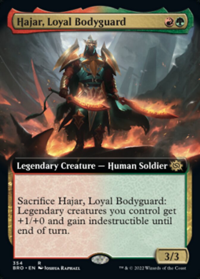 Hajar, Loyal Bodyguard (Extended Art) [The Brothers' War] | Chromatic Games