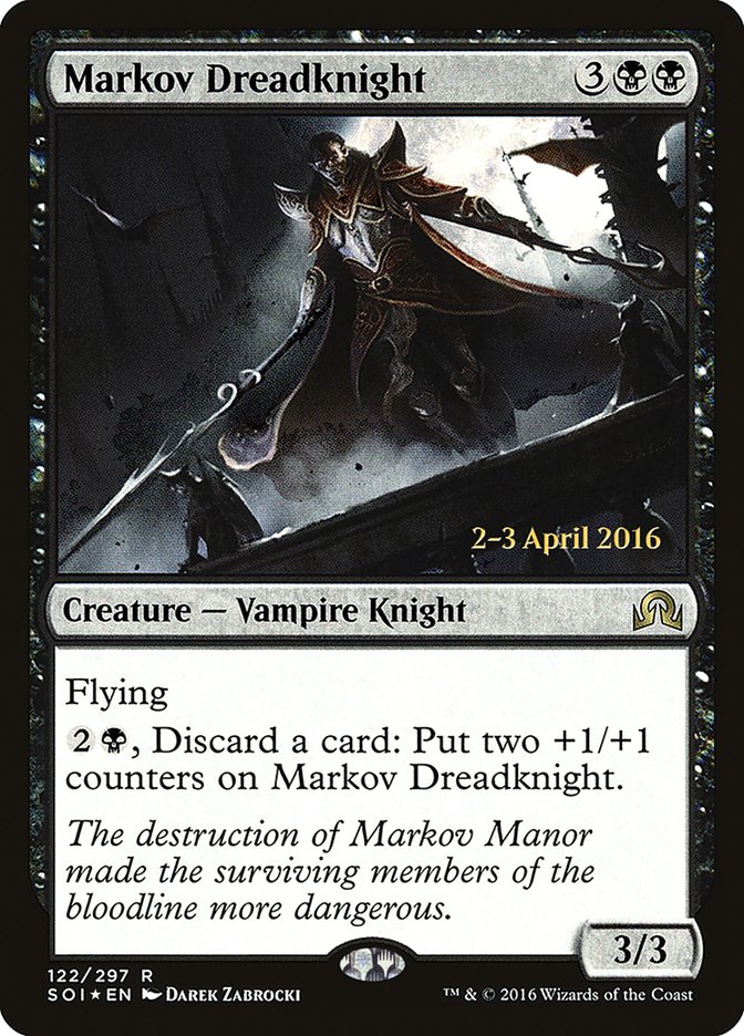 Markov Dreadknight [Shadows over Innistrad Prerelease Promos] | Chromatic Games