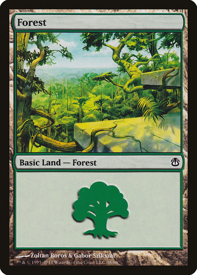 Forest (38) [Duel Decks: Ajani vs. Nicol Bolas] | Chromatic Games