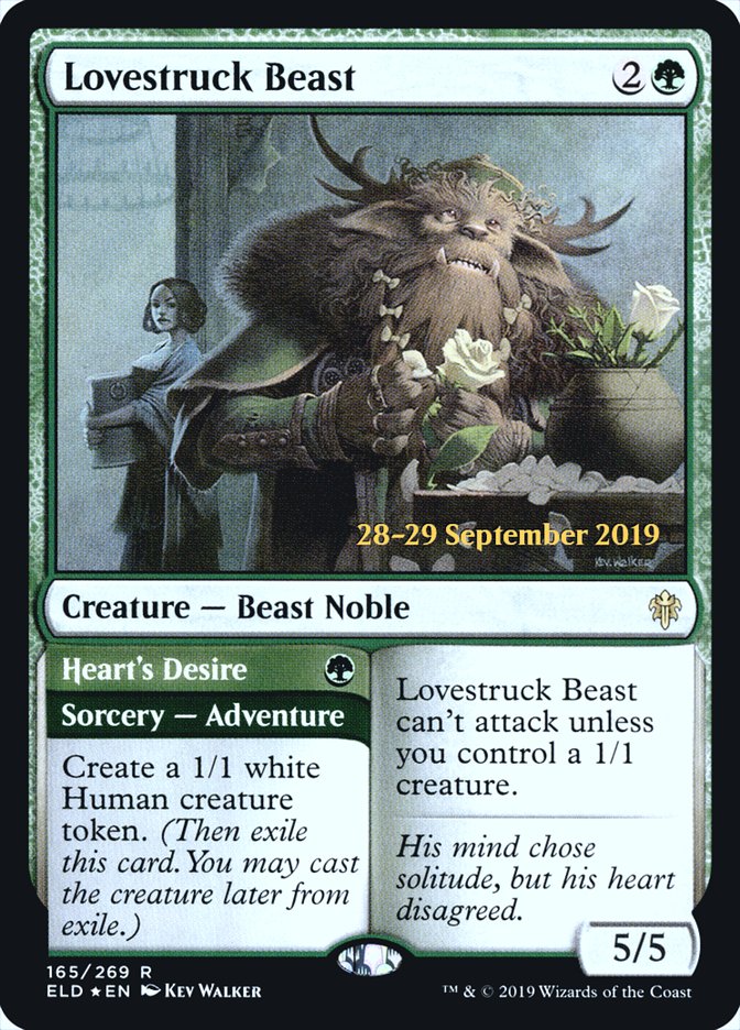 Lovestruck Beast // Heart's Desire [Throne of Eldraine Prerelease Promos] | Chromatic Games