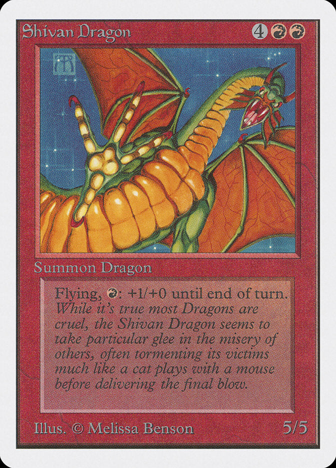 Shivan Dragon [Unlimited Edition] | Chromatic Games