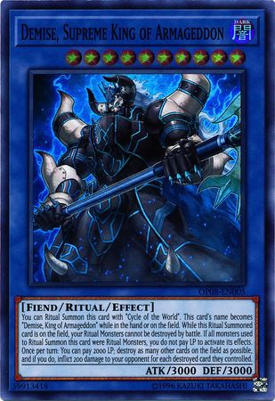 Demise, Supreme King of Armageddon [OP08-EN005] Super Rare | Chromatic Games