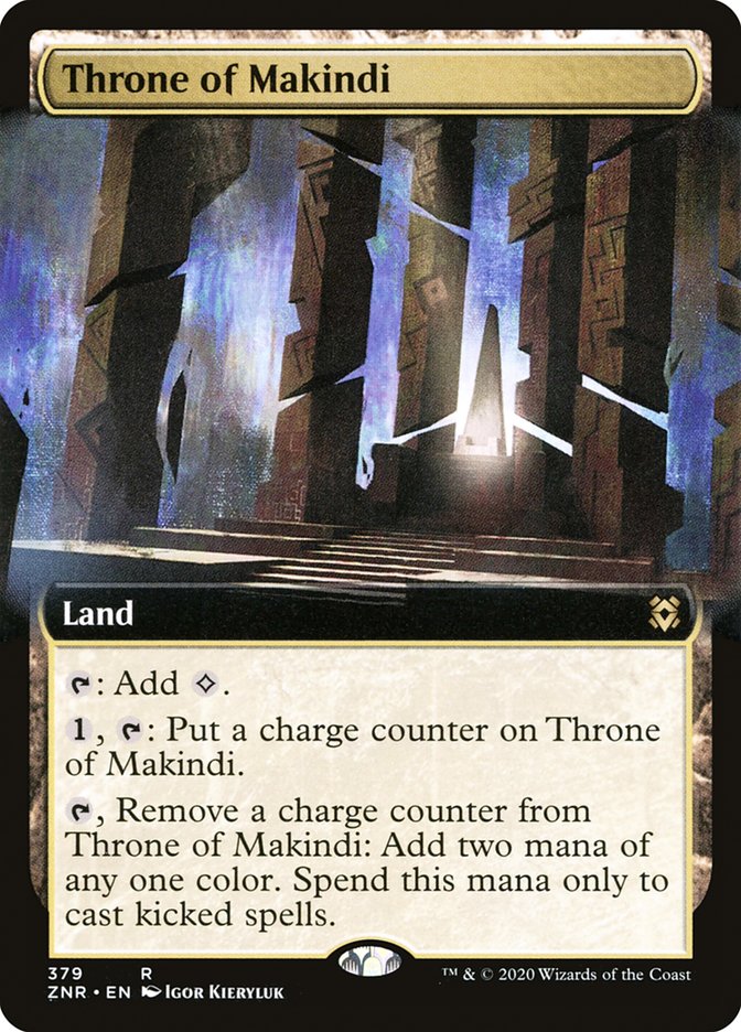Throne of Makindi (Extended Art) [Zendikar Rising] | Chromatic Games