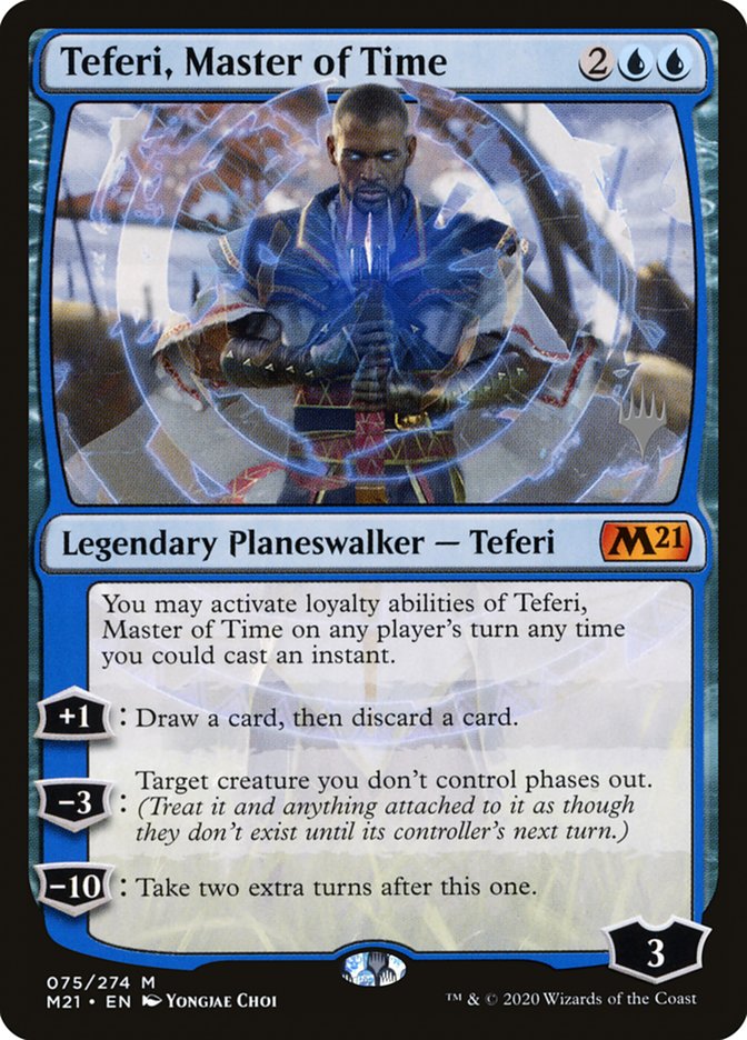 Teferi, Master of Time (Promo Pack) (75) [Core Set 2021 Promos] | Chromatic Games