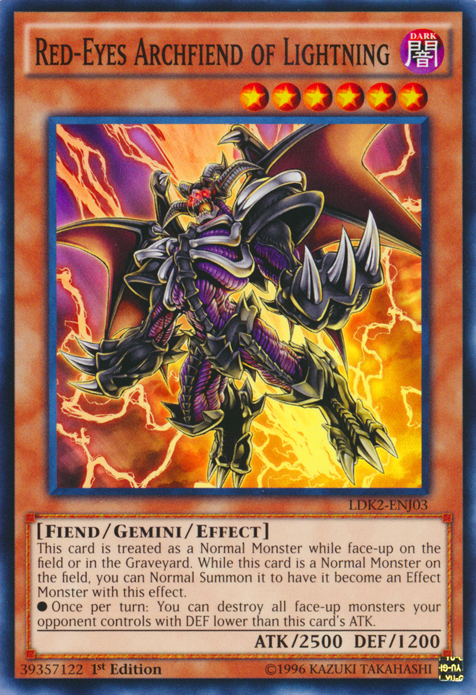 Red-Eyes Archfiend of Lightning [LDK2-ENJ03] Common | Chromatic Games