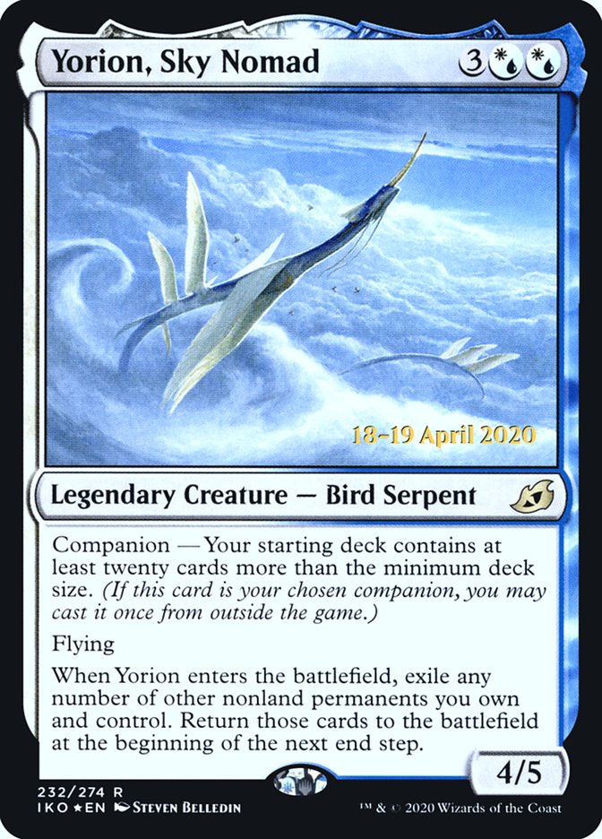 Yorion, Sky Nomad [Ikoria: Lair of Behemoths Prerelease Promos] | Chromatic Games