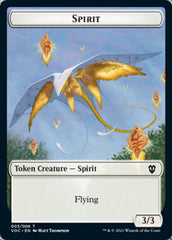 Spirit (003) // Thopter Double-Sided Token [Innistrad: Crimson Vow Commander Tokens] | Chromatic Games