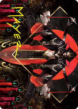 Gift of Fangs Art Card (Gold-Stamped Signature) [Innistrad: Crimson Vow Art Series] | Chromatic Games