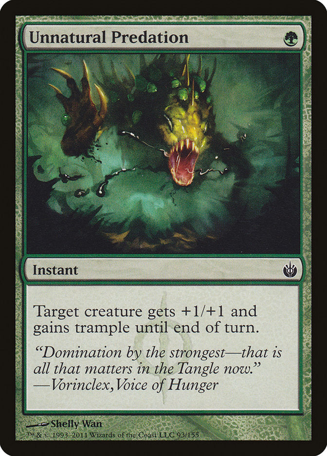 Unnatural Predation [Mirrodin Besieged] | Chromatic Games