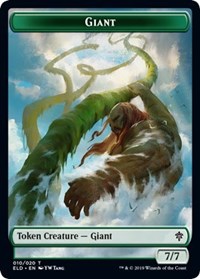 Giant // Food (17) Double-Sided Token [Throne of Eldraine Tokens] | Chromatic Games