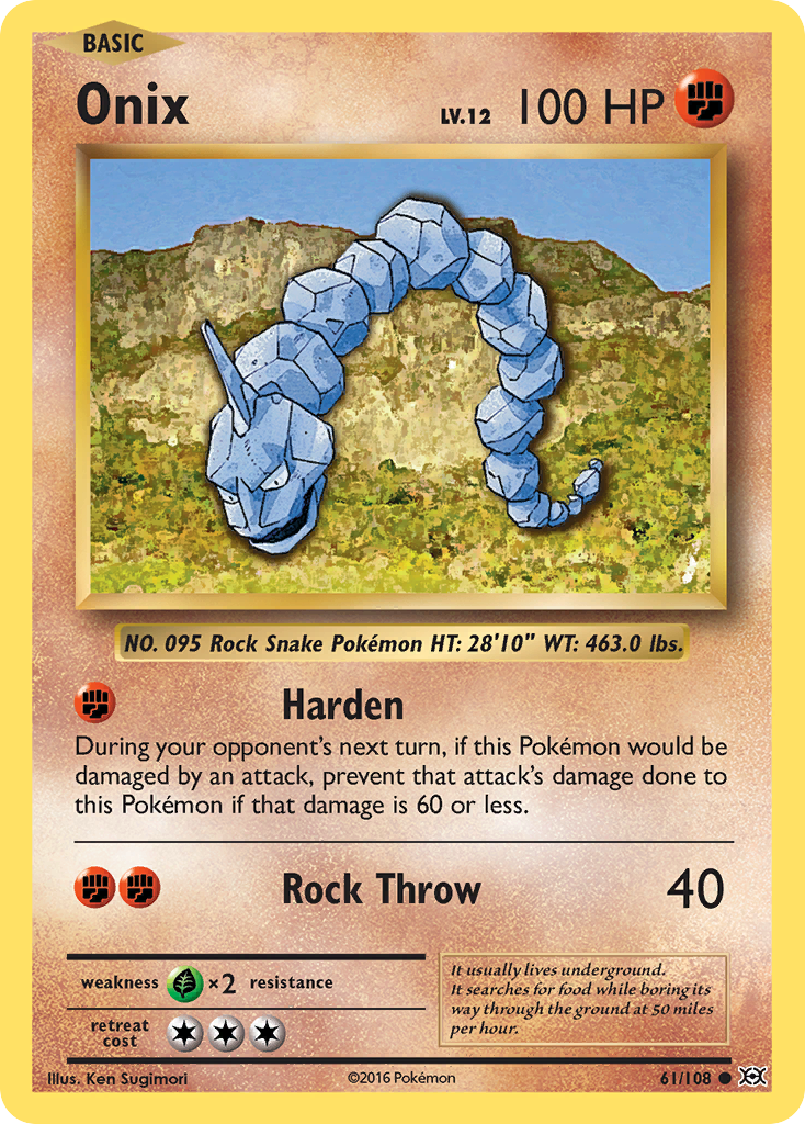 Onix (61/108) [XY: Evolutions] | Chromatic Games