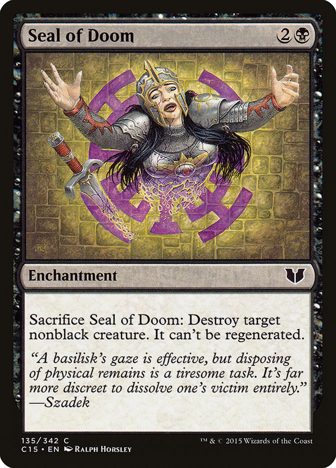 Seal of Doom [Commander 2015] | Chromatic Games