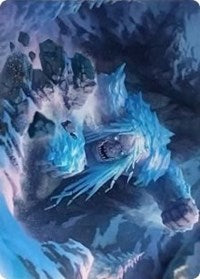 Icehide Troll Art Card [Kaldheim Art Series] | Chromatic Games