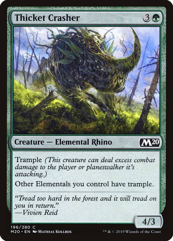 Thicket Crasher [Core Set 2020] | Chromatic Games