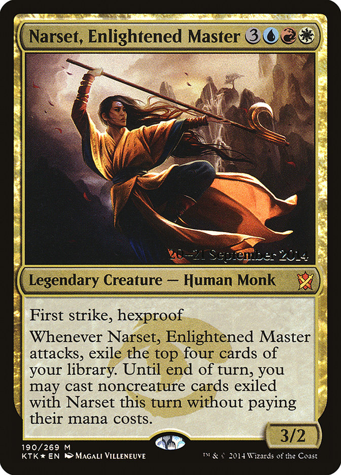 Narset, Enlightened Master [Khans of Tarkir Prerelease Promos] | Chromatic Games