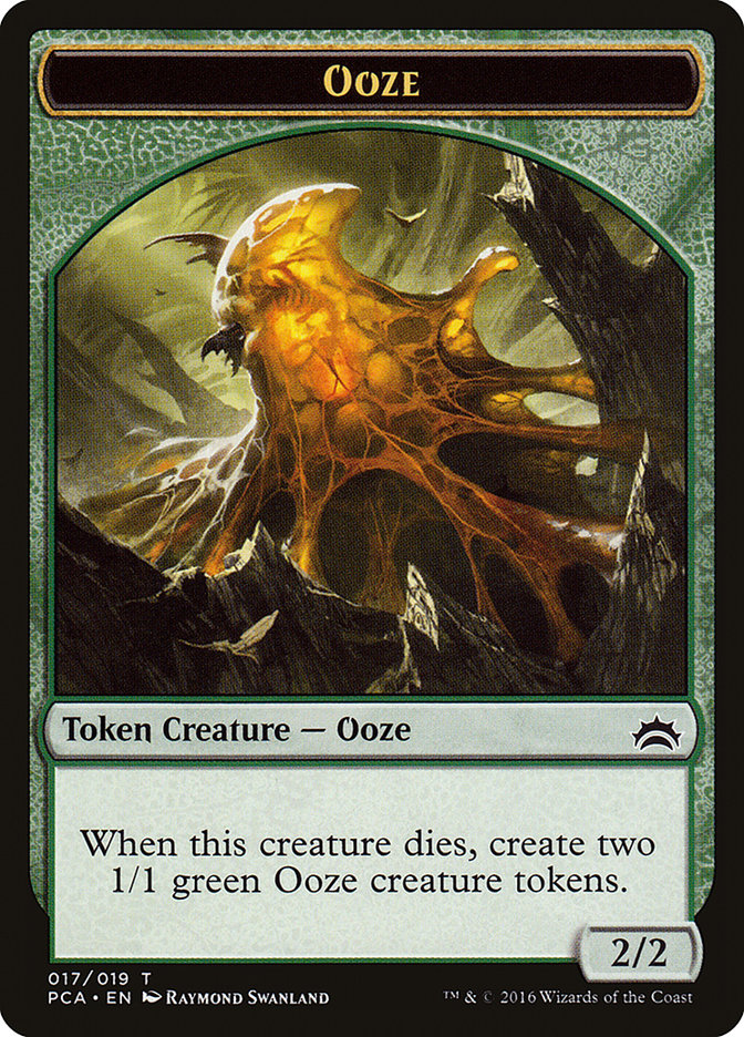 Ooze (016) // Ooze (017) Double-Sided Token [Planechase Anthology Tokens] | Chromatic Games