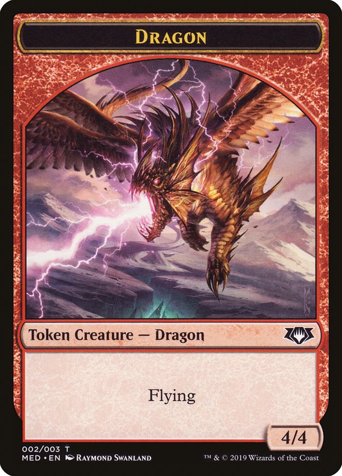 Dragon Token [Mythic Edition Tokens] | Chromatic Games