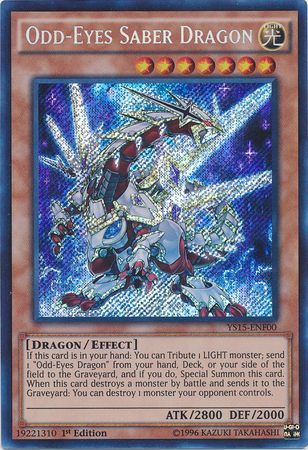 Odd-Eyes Saber Dragon [YS15-ENF00] Secret Rare | Chromatic Games