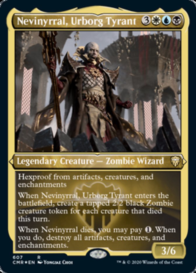 Nevinyrral, Urborg Tyrant (Etched) [Commander Legends] | Chromatic Games