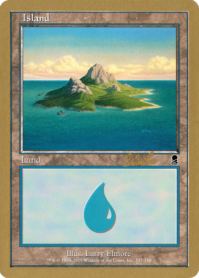 Island (cr337a) (Carlos Romao) [World Championship Decks 2002] | Chromatic Games