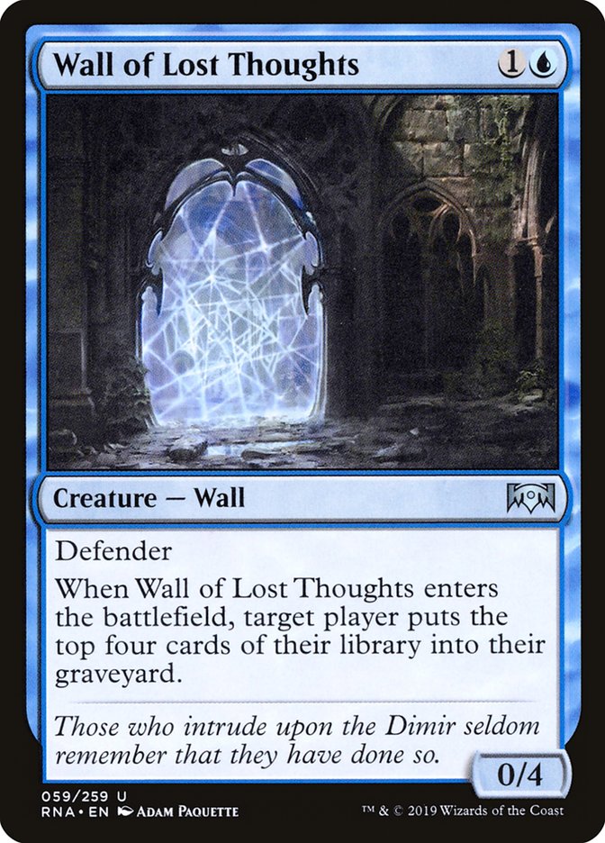 Wall of Lost Thoughts [Ravnica Allegiance] | Chromatic Games