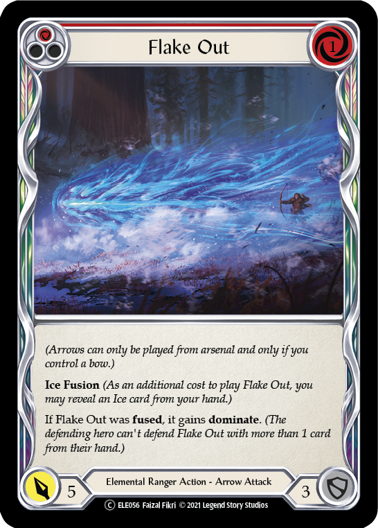 Flake Out (Red) [U-ELE056] (Tales of Aria Unlimited)  Unlimited Rainbow Foil | Chromatic Games