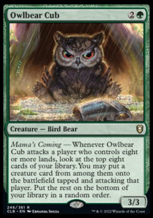 Owlbear Cub [Commander Legends: Battle for Baldur's Gate] | Chromatic Games