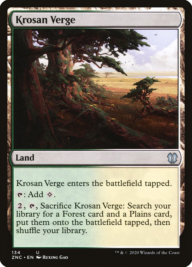 Krosan Verge [Zendikar Rising Commander] | Chromatic Games