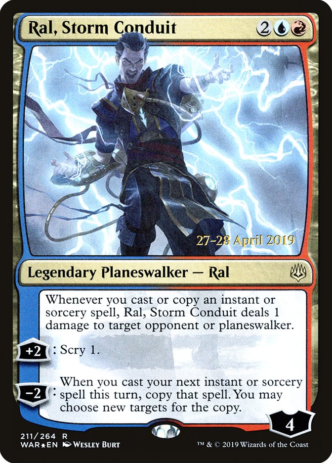 Ral, Storm Conduit [War of the Spark Prerelease Promos] | Chromatic Games