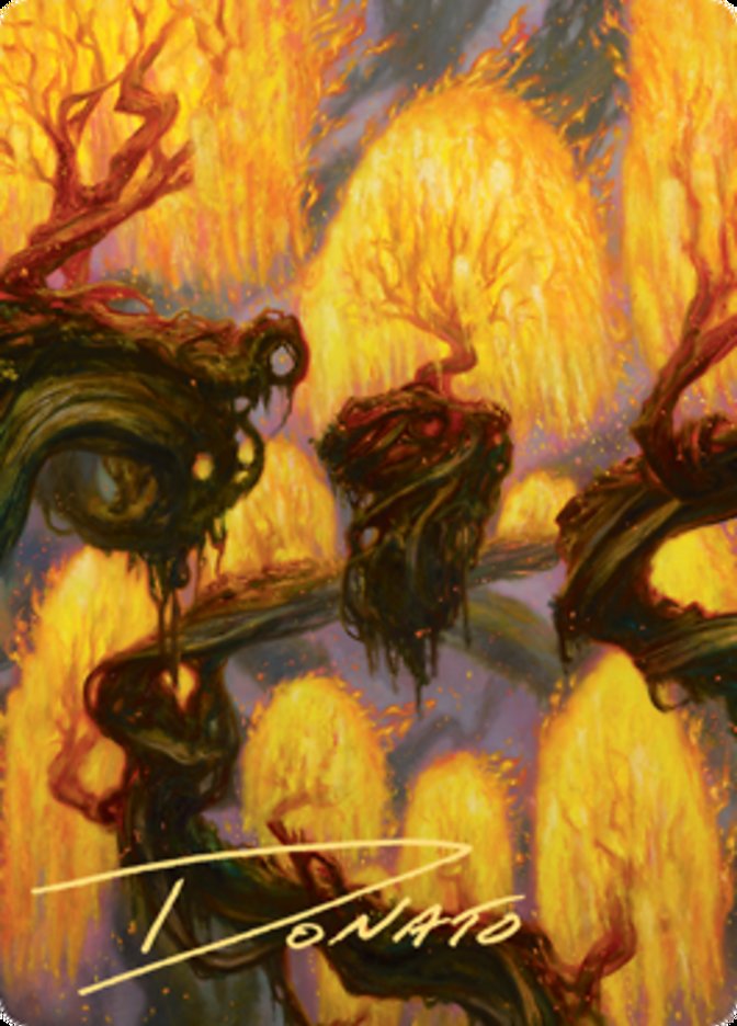 Grove of the Burnwillows Art Card (Gold-Stamped Signature) [Zendikar Rising Art Series] | Chromatic Games