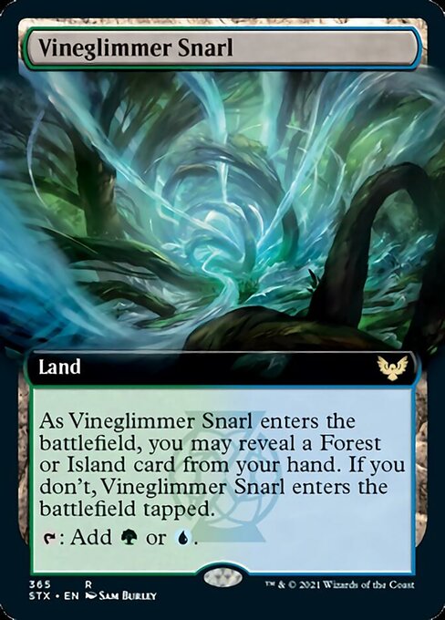 Vineglimmer Snarl (Extended Art) [Strixhaven: School of Mages] | Chromatic Games