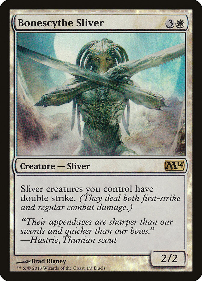 Bonescythe Sliver (Duels of the Planeswalkers Promos) [Duels of the Planeswalkers Promos 2013] | Chromatic Games