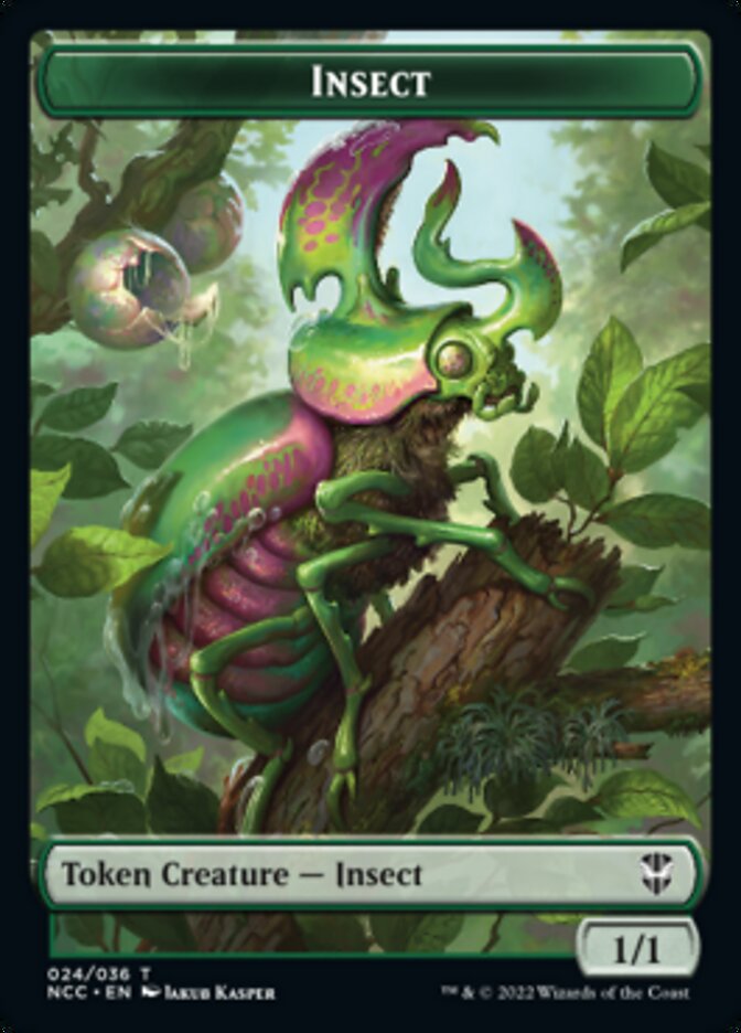 Ogre // Insect Double-Sided Token [Streets of New Capenna Commander Tokens] | Chromatic Games