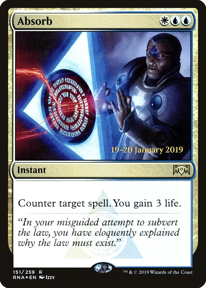 Absorb [Ravnica Allegiance Prerelease Promos] | Chromatic Games