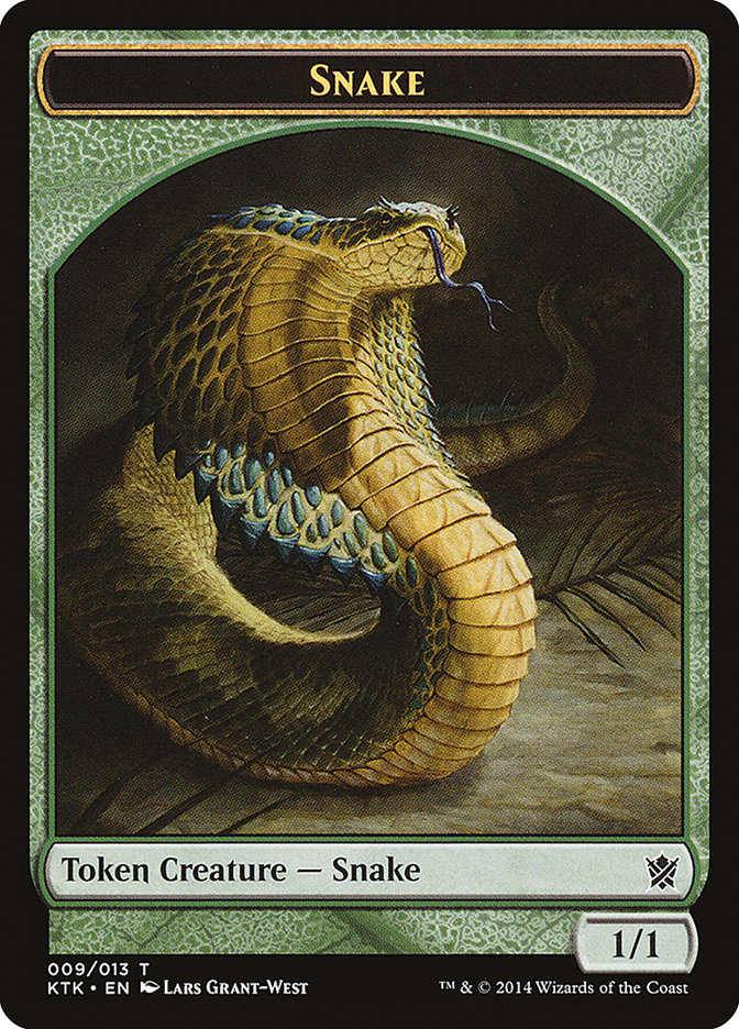 Snake Token [Khans of Tarkir Tokens] | Chromatic Games