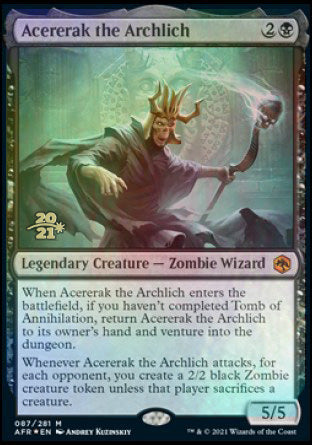 Acererak the Archlich [Dungeons & Dragons: Adventures in the Forgotten Realms Prerelease Promos] | Chromatic Games