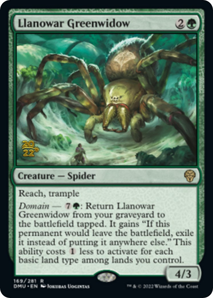 Llanowar Greenwidow [Dominaria United Prerelease Promos] | Chromatic Games