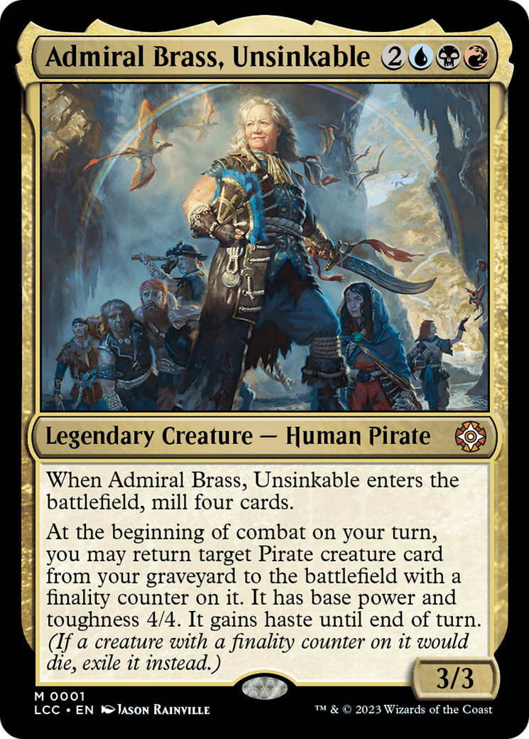 Admiral Brass, Unsinkable (Display Commander) [The Lost Caverns of Ixalan Commander] | Chromatic Games