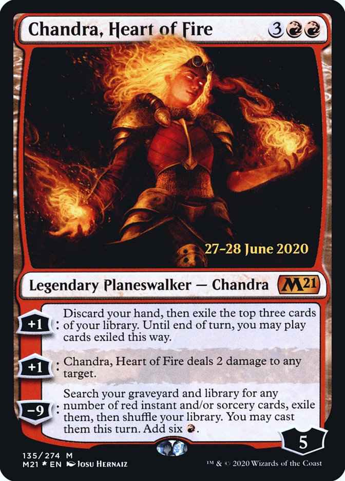 Chandra, Heart of Fire [Core Set 2021 Prerelease Promos] | Chromatic Games