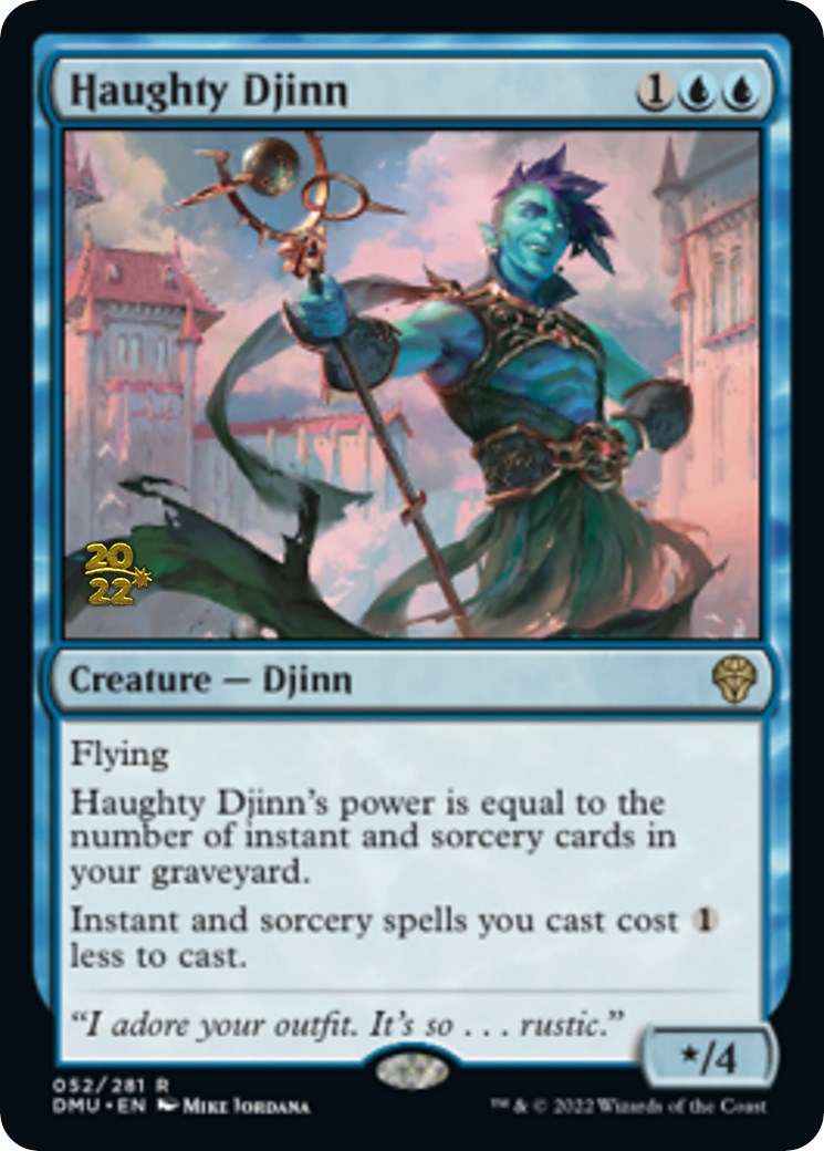 Haughty Djinn [Dominaria United Prerelease Promos] | Chromatic Games