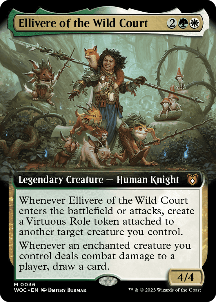 Ellivere of the Wild Court (Extended Art) [Wilds of Eldraine Commander] | Chromatic Games