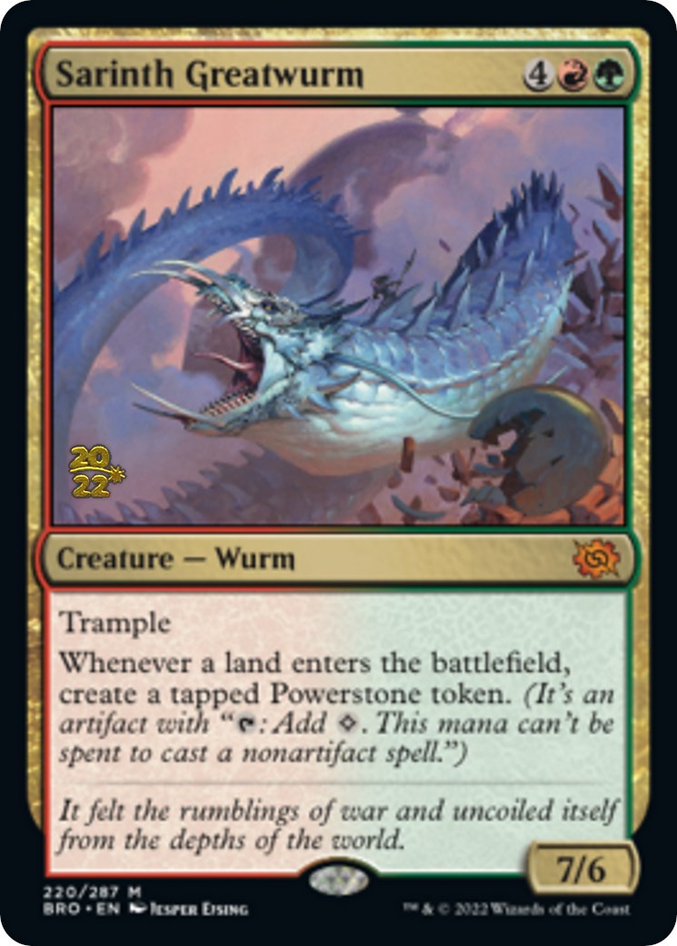 Sarinth Greatwurm [The Brothers' War Prerelease Promos] | Chromatic Games