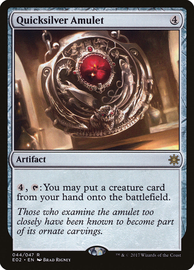 Quicksilver Amulet [Explorers of Ixalan] | Chromatic Games