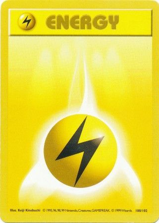 Lightning Energy [Base Set (Shadowless)] | Chromatic Games