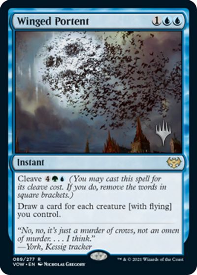 Winged Portent (Promo Pack) [Innistrad: Crimson Vow Promos] | Chromatic Games