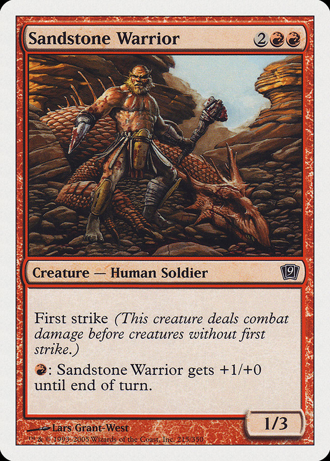 Sandstone Warrior [Ninth Edition] | Chromatic Games