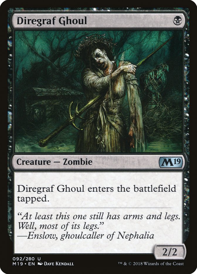 Diregraf Ghoul [Core Set 2019] | Chromatic Games