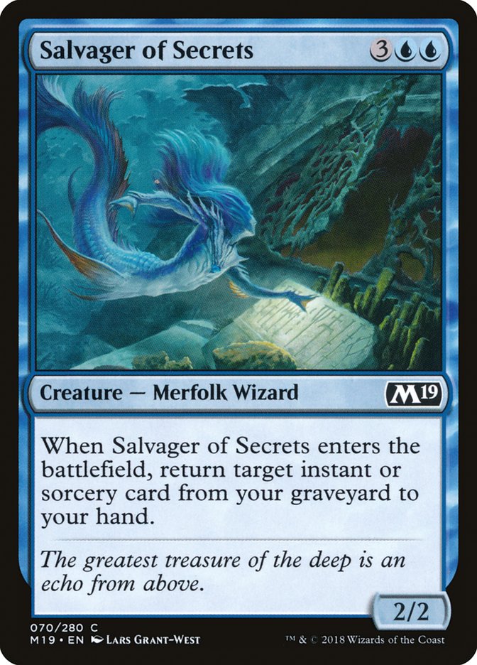 Salvager of Secrets [Core Set 2019] | Chromatic Games