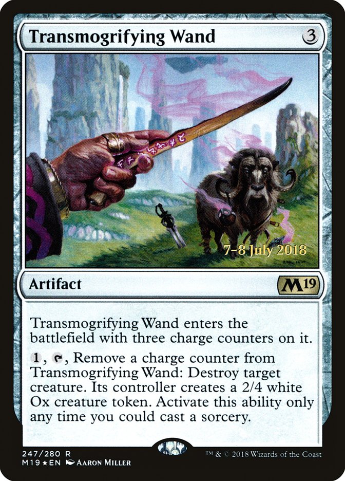 Transmogrifying Wand [Core Set 2019 Prerelease Promos] | Chromatic Games