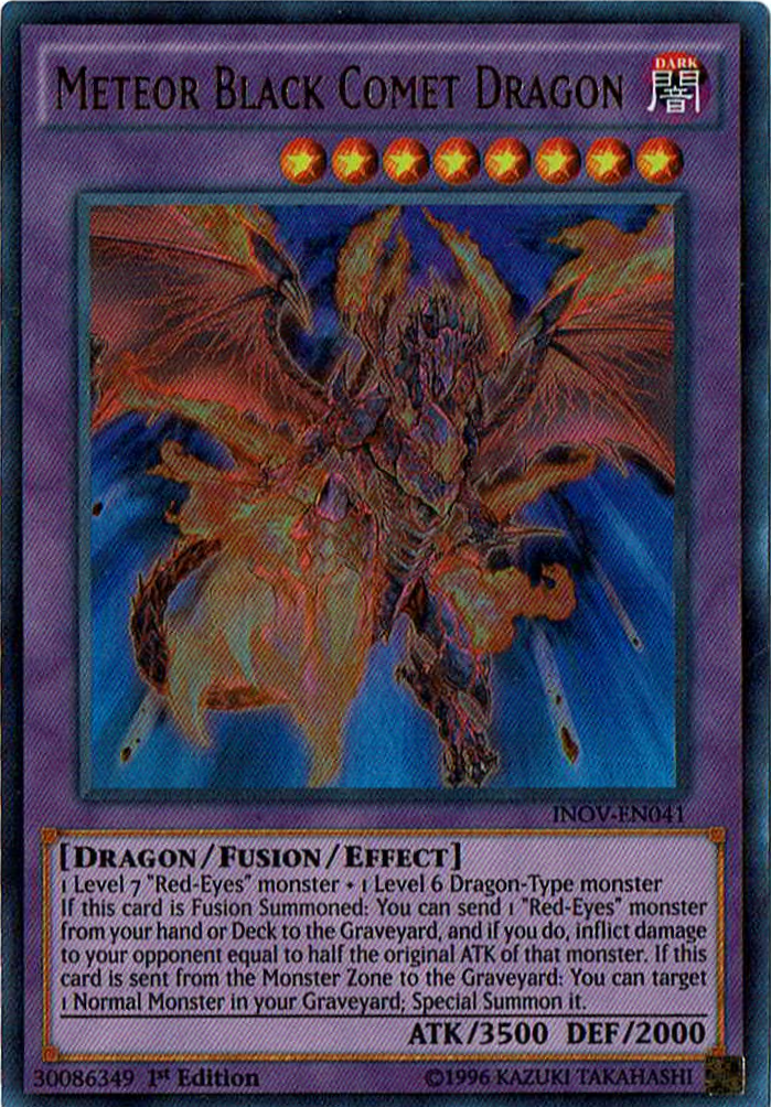 Meteor Black Comet Dragon [INOV-EN041] Ultra Rare | Chromatic Games